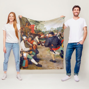 Couverture Polaire La Danse Paysanne, Pieter Bruegel