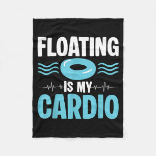 Couverture Polaire La flottaison est mon cardio ol humour fitness