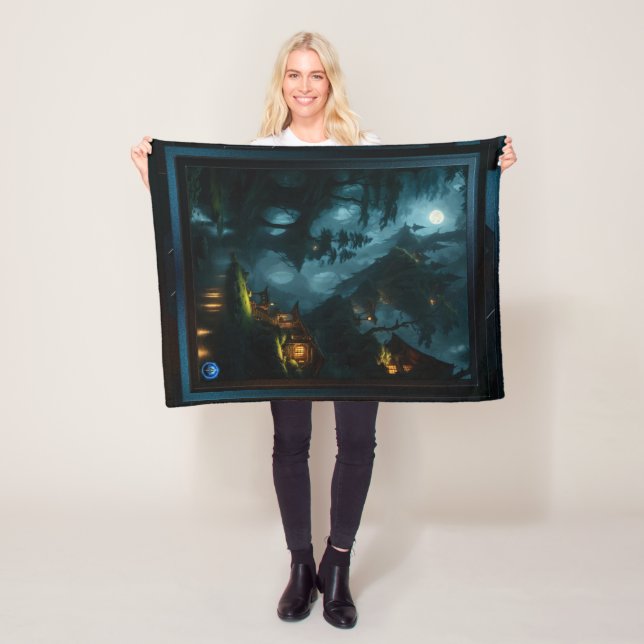 Couverture Polaire La forêt enchantée de Coi par Xzendor7 (En situation)