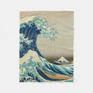 Couverture Polaire La grande vague outre de Kanagawa