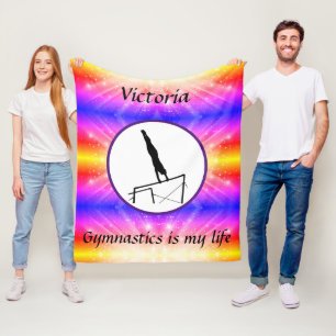 Couverture Polaire La gymnastique est ma vie - Custom Gymnast Unneven