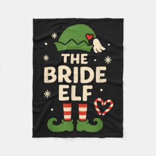 Couverture Polaire La mariée elfe Noël Xmas drôle jeune mariée