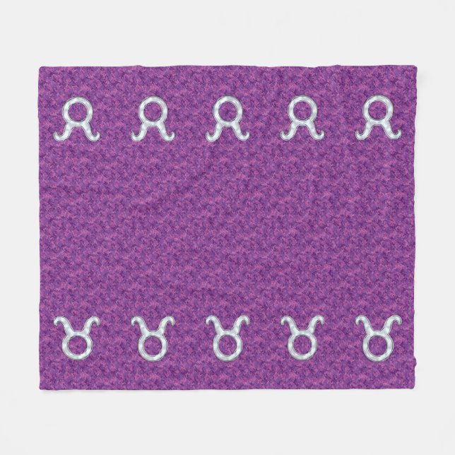 Couverture Polaire La nacre aime le symbole de Taureau sur Digitals (Devant (Horizontal))