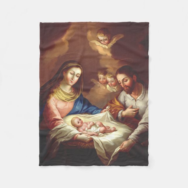 Couverture Polaire La Nativité de Jésus-Christ (Devant)