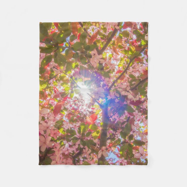 Couverture Polaire La nature fleurit fleurs lumière fleur soleil (Devant)