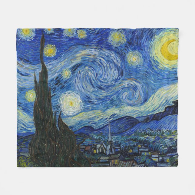 Couverture Polaire La nuit étoilée, 1889 par Vincent van Gogh (Devant (Horizontal))