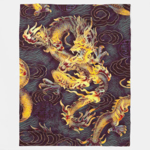 Couverture Polaire La plupart d'art chinois populaire d'obscurité de