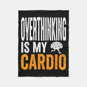Couverture Polaire La Réflexion Excessive Est du Cardio Drôle Cerveau
