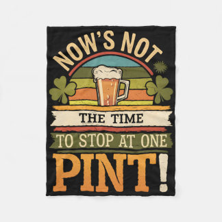 Couverture Polaire La Saint-Patrick verte d'Irlande drôle 