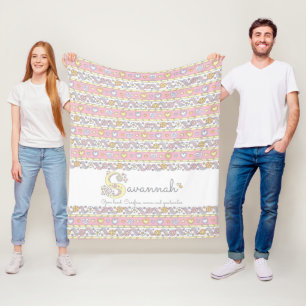 Couverture Polaire La savane nommée faite sur commande de