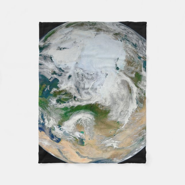 Couverture Polaire La Terre Montre L'Arctique, L'Europe Et L'Asie. (Devant)