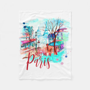 Couverture Polaire La Tour Eiffel me rencontre à Paris