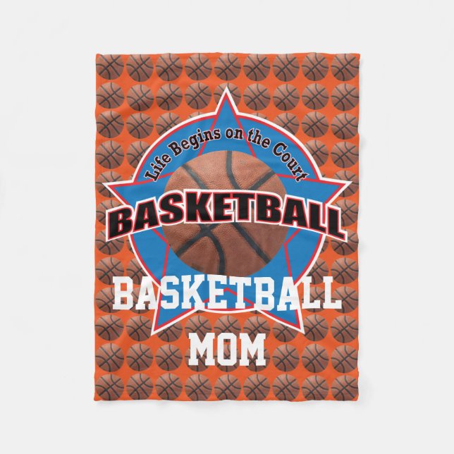 Couverture Polaire La vie commence la maman de basket-ball (Devant)