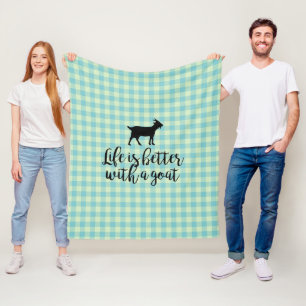 Couverture Polaire La Vie Meilleure Avec Le Pays De La Chèvre Plaid