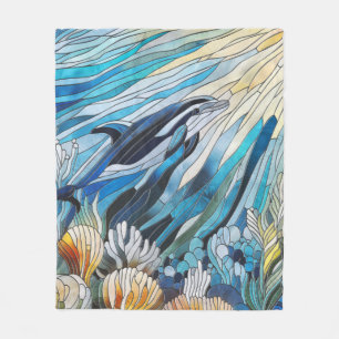 Couverture Polaire La vie océanique - Mosaïque d'art numérique