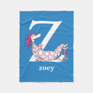 Couverture Polaire L'ABC de Dr. Seuss : Lettre Z - Blanc Ajoutez vo