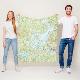 Couverture Polaire Lac Winnipesaukee Map (1986)