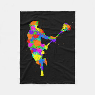 Couverture Polaire Lacrosse Joueur Enfants Garçons Jeunesse