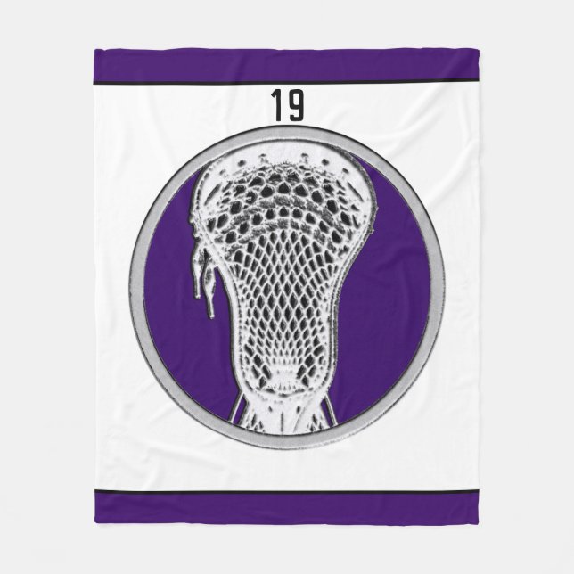 Couverture Polaire Lacrosse Team Purple (Devant)