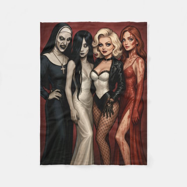 Couverture Polaire Ladies of horror glam it up (Devant)