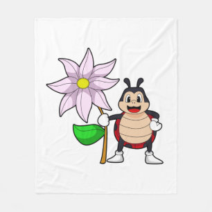Couverture Polaire Ladybug avec Flower.PNG