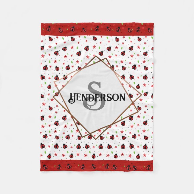 Couverture Polaire Ladybug personnalisé (Devant)