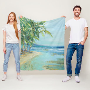 Couverture Polaire Lagune côtière bleue