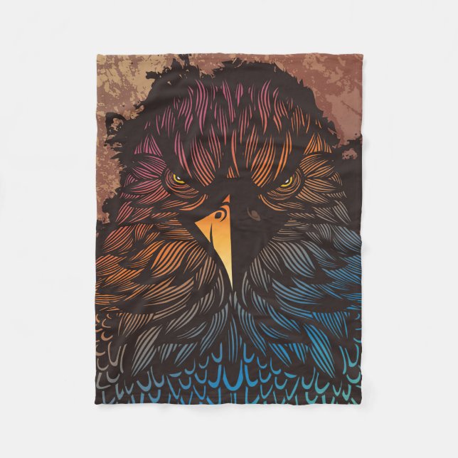 Couverture Polaire L'Aigle Voit Sa Proie (Devant)