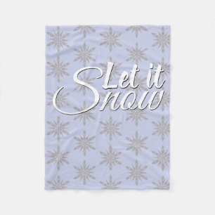 Couverture Polaire Laisser neiger hiver Flèche de neige
