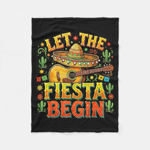 Couverture Polaire Laissez la fiesta commencer mexicaine cinco de may