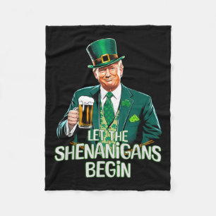 Couverture Polaire Laissez Les Shenanigans Commencer Drôle Trump St.