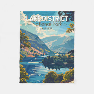 Couverture Polaire Lake District National Park England Travel Art