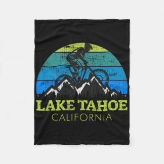 Couverture Polaire Lake Tahoe California Mountain Biking Mtb Vintage 