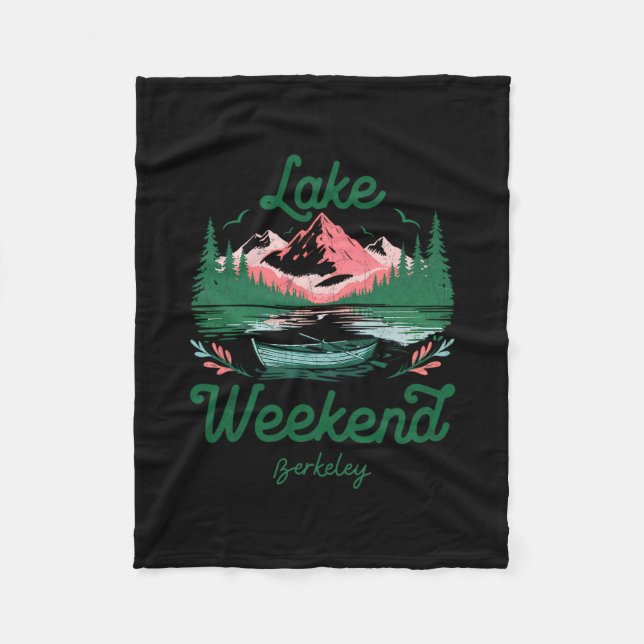 Couverture Polaire Lake Weekend Vacation Trip Berkeley California  (Devant)