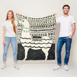 Couverture Polaire Lama de partie