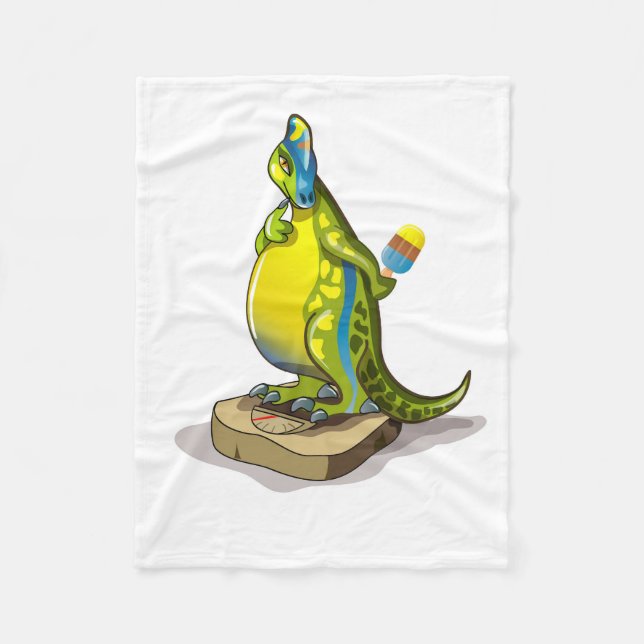 Couverture Polaire Lambeosaurus Se Possédant Sur Une Échelle De Poids (Devant)