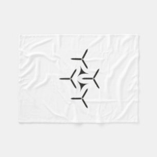 Couverture Polaire Lame gothique Blanche polaire