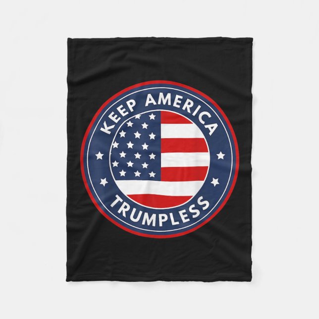 Couverture Polaire L'Amérique Trump Funny Anti Trump 2024 Pro Democr (Devant)
