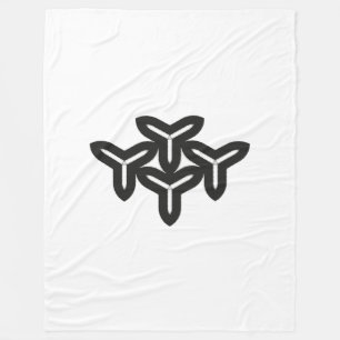 Couverture Polaire Lames gothiques Blanche polaire