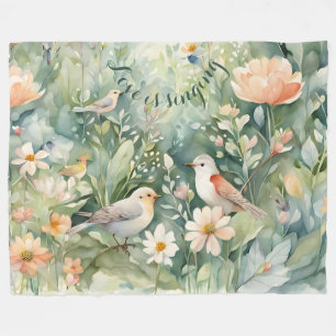 Couverture Polaire L'amour chante Fleece Blanket
