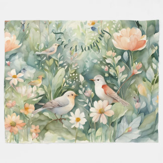 Couverture Polaire L'amour chante Fleece Blanket