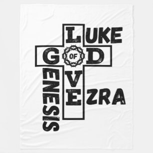 Couverture Polaire L'Amour De Dieu Mot-De-Croix Biblique