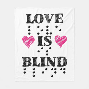 Couverture Polaire L'amour est un coeur braille aveugle