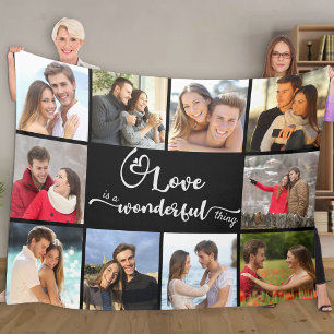 Couverture Polaire L'amour est une chose merveilleuse 10 photos Colla