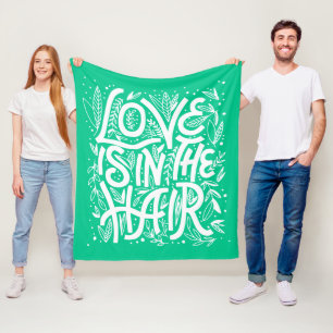 Couverture Polaire L'amour vert est dans les cheveux