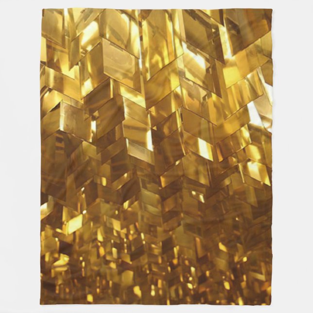 Couverture Polaire lampes d'or (Devant)