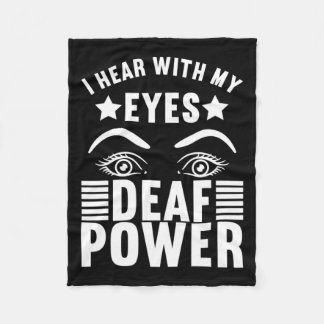 Couverture Polaire Langue des signes de sensibilisation Langue des si