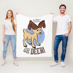 Couverture Polaire L'ANNÉE SANS SANTA CLAUS™ Vixen "Oh Deer"