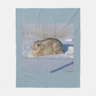 Couverture Polaire Lapin Cottontail R5 dans la neige