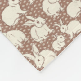 Couverture Polaire Lapin Moulin Moulin Bonanza - Mocha Mousse.